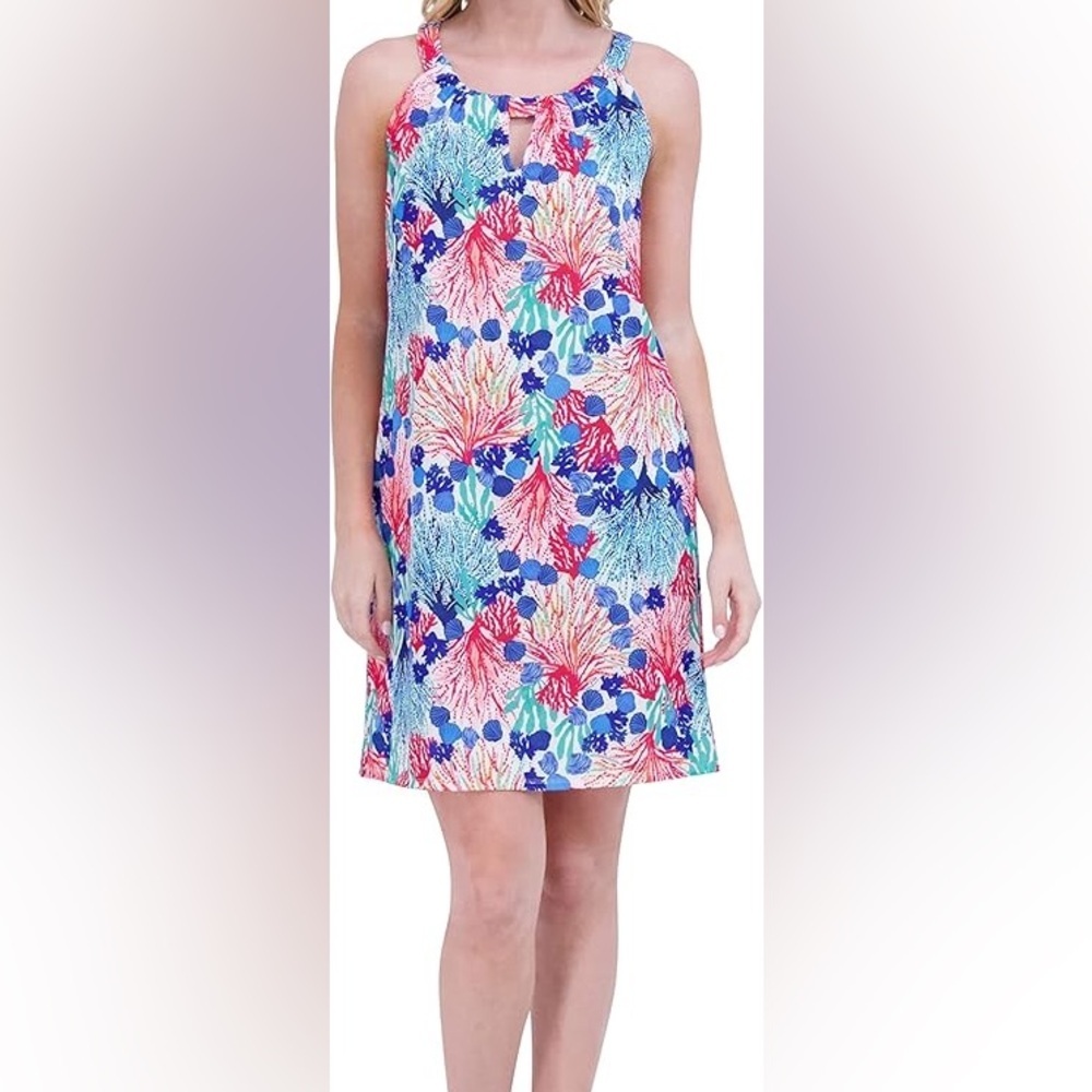 Stella Parker Womens Sleeveless UPF 50 sun protection Dress NWT size M